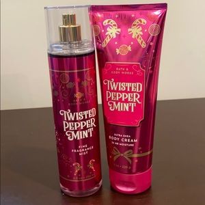 Bath & Body Works Twisted Pepper Mint Set